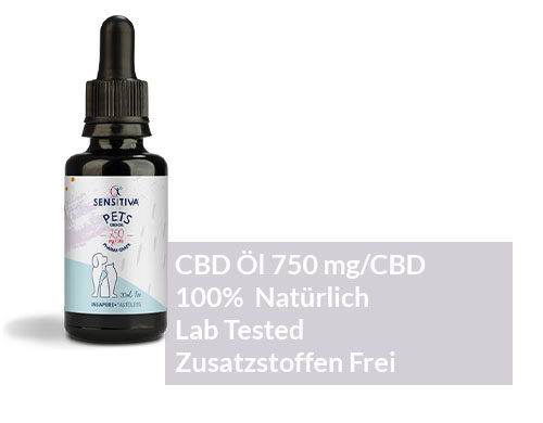 Beschreibung CBD Öl für Pets 30 ml 2,5% - Sensitiva"