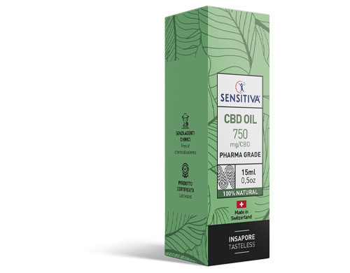 Paket CBD Öl 15 ml 5% - Sensitiva
