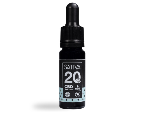 Flasche von 10 ml von Öl Sativa von cbd 20%