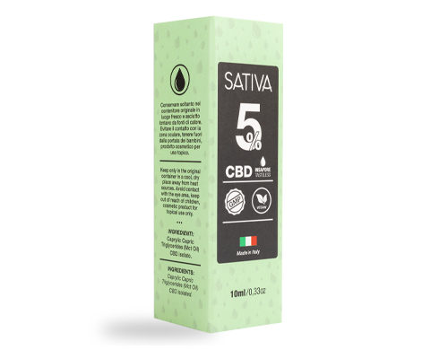 paket von CBD Tropfen sativa 5% von cbd shop