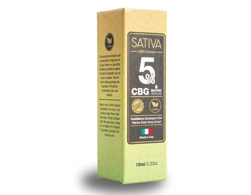CBG Sativa Oil 5% Österreich Verpackung