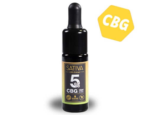 Sativa CBG Öl 5% Österreich Flasche