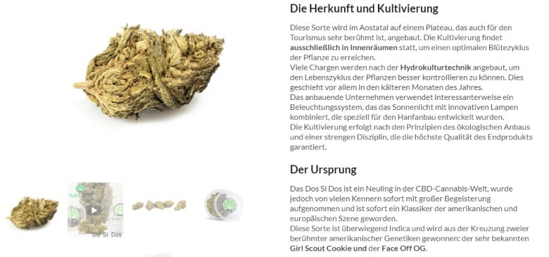 CBD Cannabis aus Italien