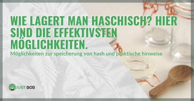 Wie lagert man Haschisch? Hier sind die effektivsten Möglichkeiten